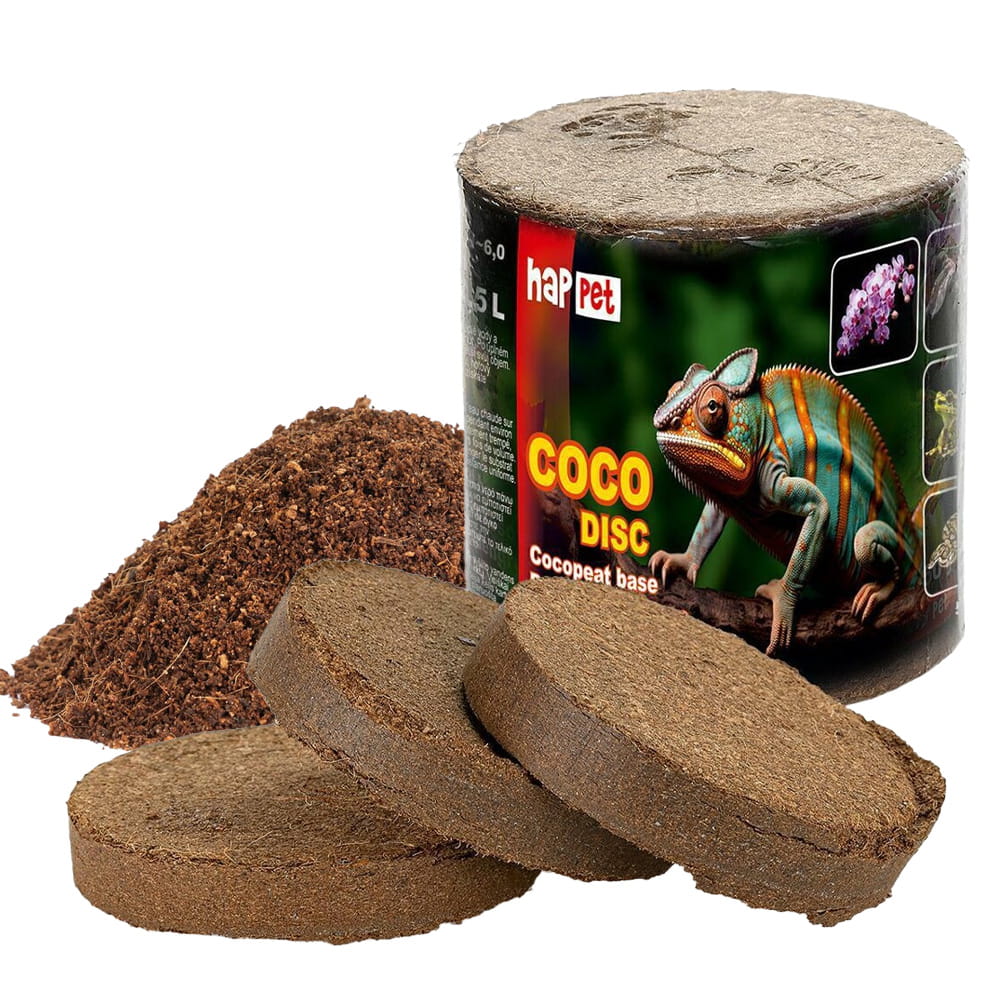 Happet PODŁOŻE KOKOSOWE DO TERRARIUM DYSK 5x110g